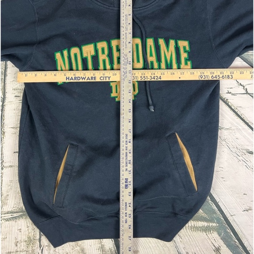Univ Of Notre Dame Fighting Irish Blue/Gold Embroidered‎ Hoodie S - Picture 5 of 5